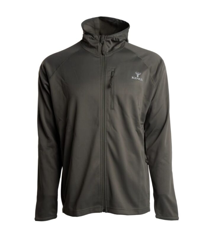 Hunter Grid Fleece Full Zip Hoodie